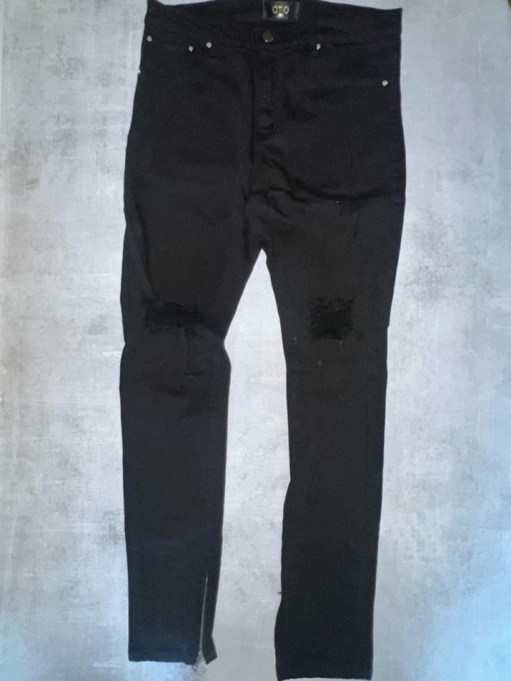 RARE Noir Everyday Denim by the premium streetwear label ORO Los Angeles
